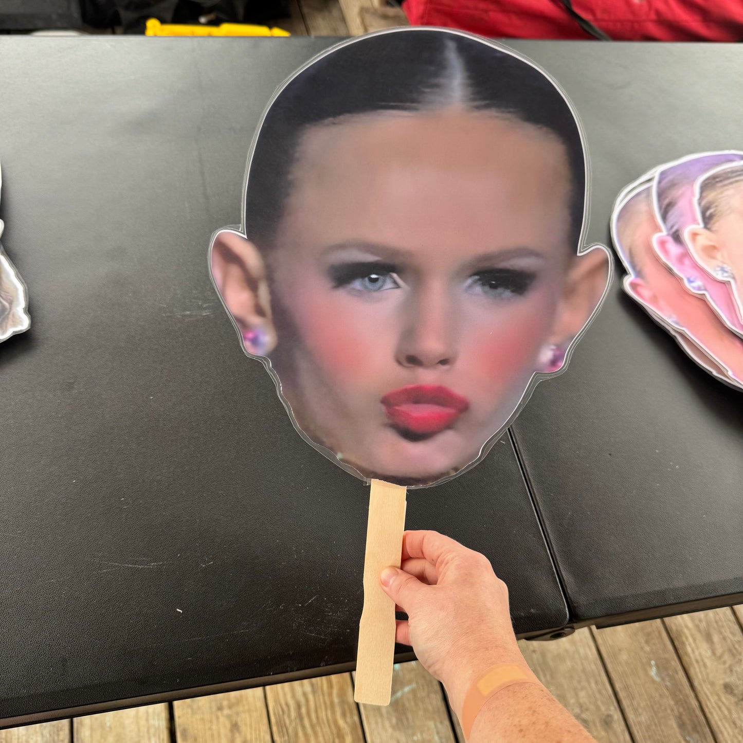 LAMINATED FACE/BODY ON A STICK!