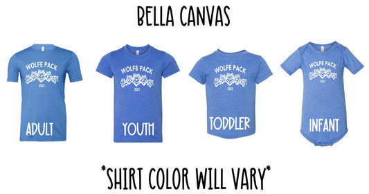 WOLFE PACK FAMILY REUNION 2023 SHIRT *ALL ORDERS DUE BY AUGUST 1ST*
