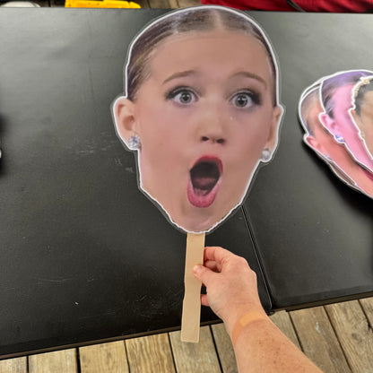 LAMINATED FACE/BODY ON A STICK!