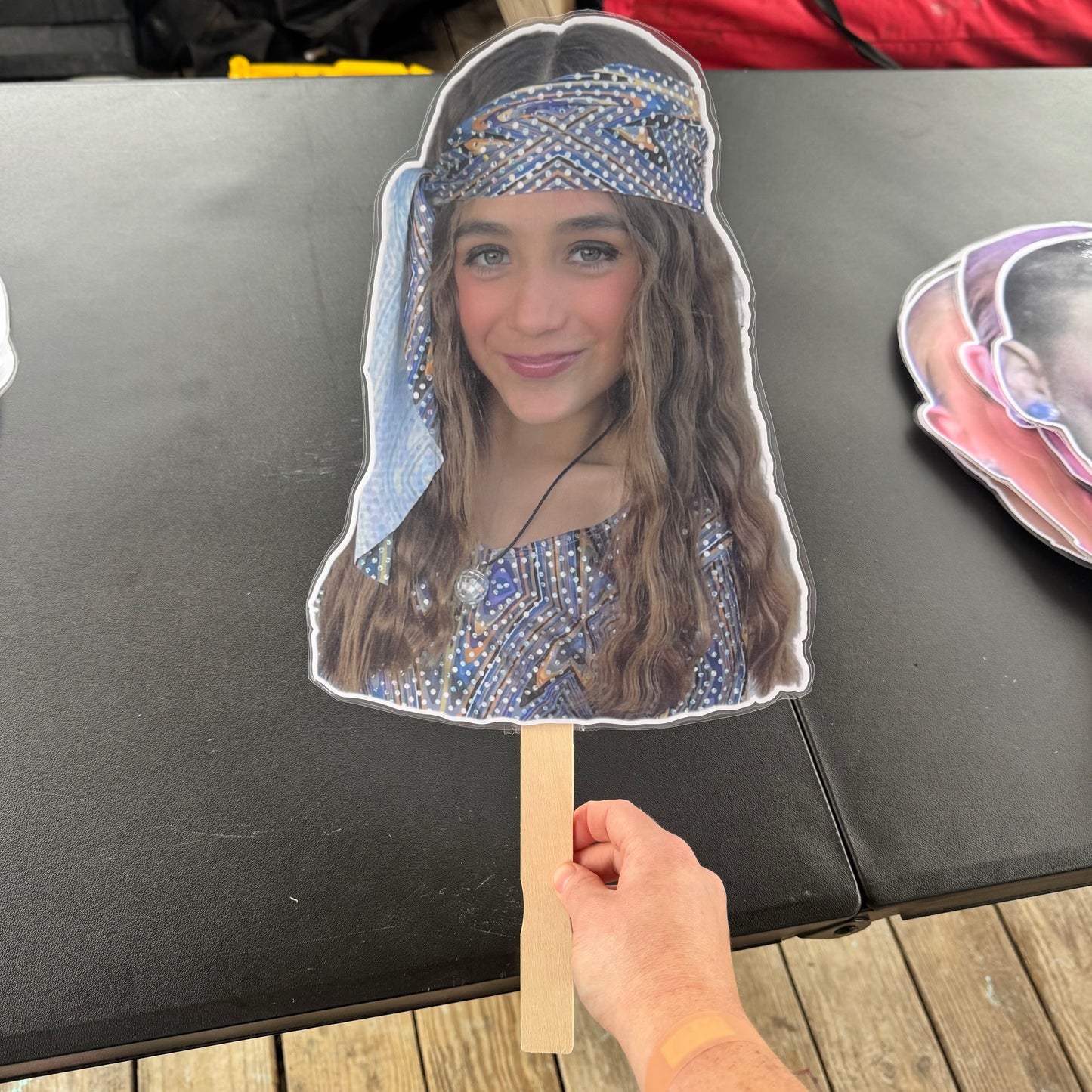 LAMINATED FACE/BODY ON A STICK!