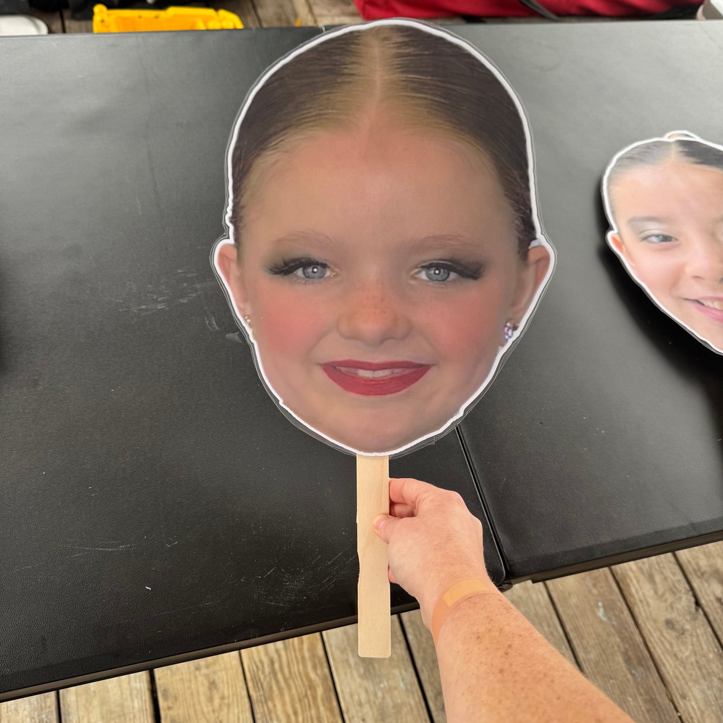 LAMINATED FACE/BODY ON A STICK!