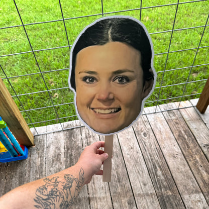 LAMINATED FACE/BODY ON A STICK!