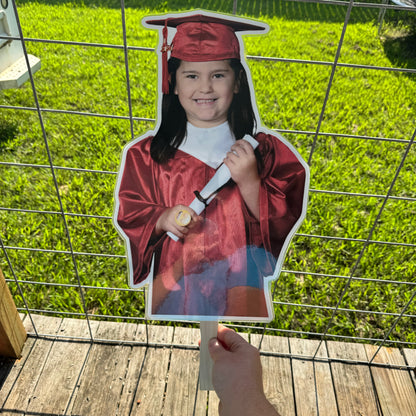 LAMINATED FACE/BODY ON A STICK!