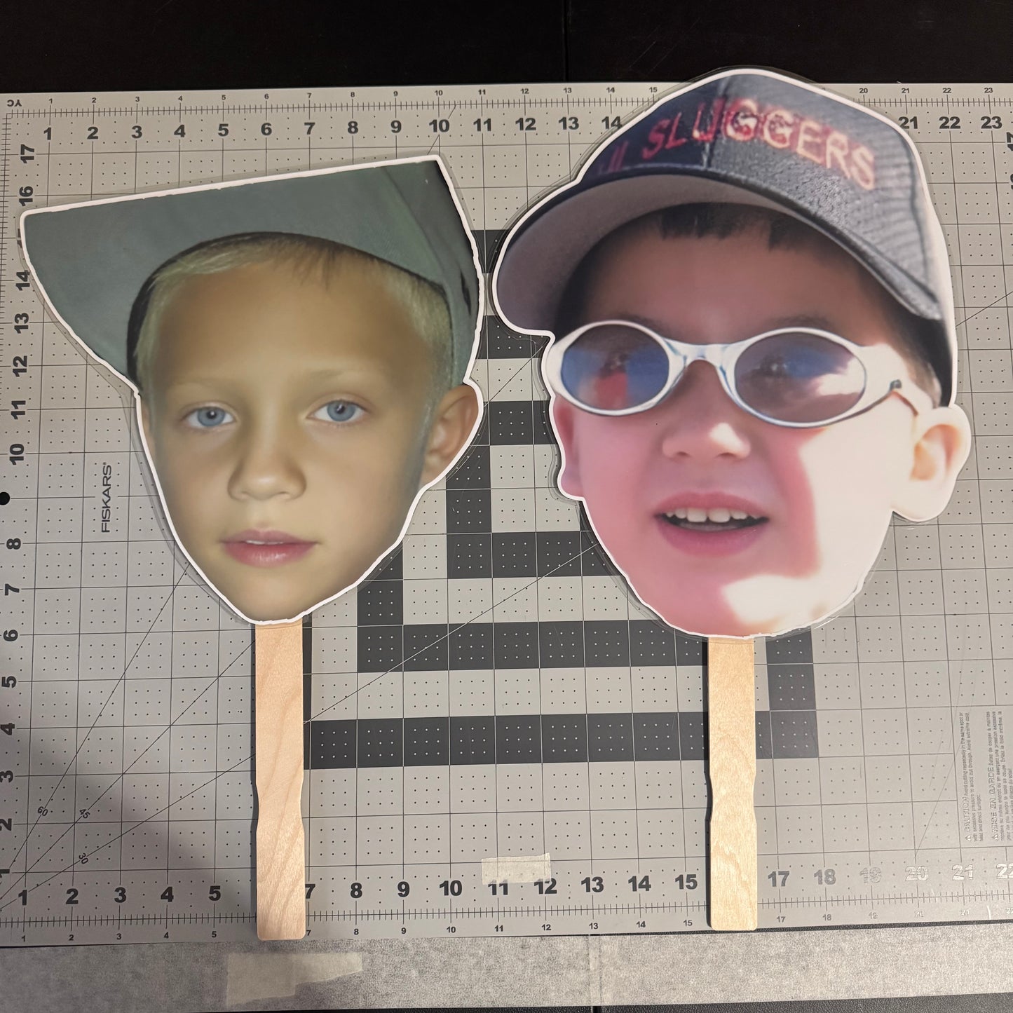 LAMINATED FACE/BODY ON A STICK!
