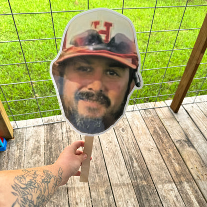 LAMINATED FACE/BODY ON A STICK!