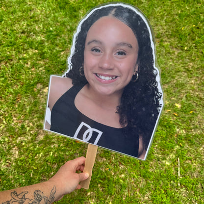 LAMINATED FACE/BODY ON A STICK!