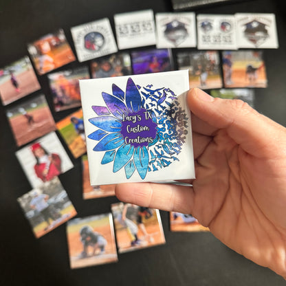 2.5"x2.5" Custom Square Photo Magnets