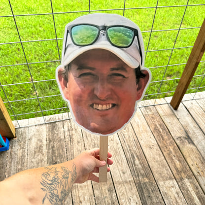 LAMINATED FACE/BODY ON A STICK!