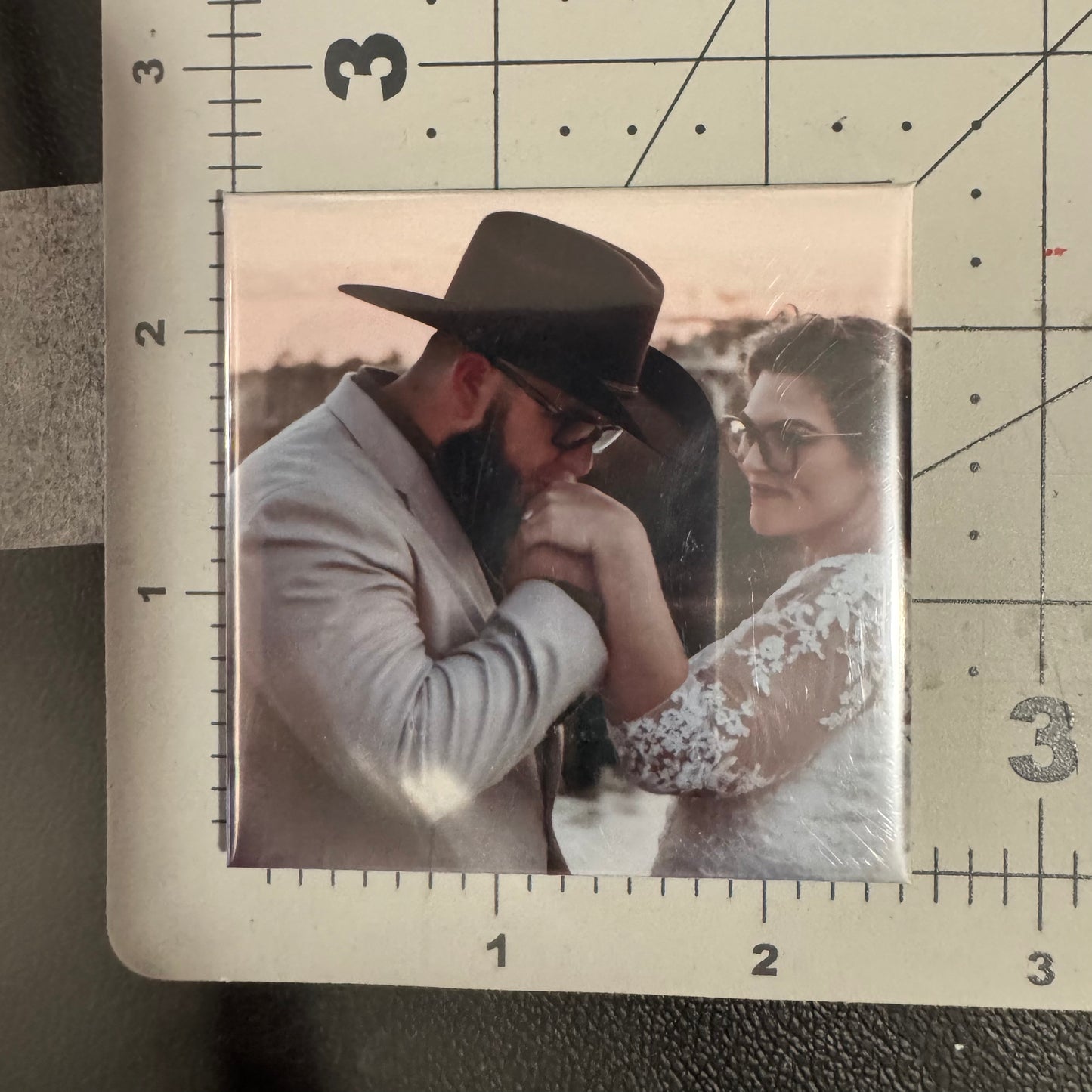2.5"x2.5" Custom Square Photo Magnets