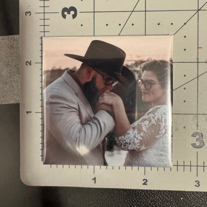 2.5"x2.5" Custom Square Photo Magnets