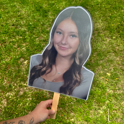 LAMINATED FACE/BODY ON A STICK!