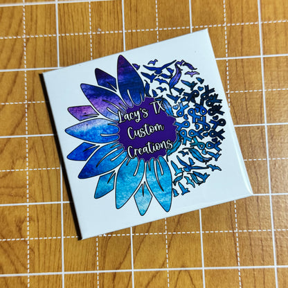 2.5"x2.5" Custom Square Photo Magnets