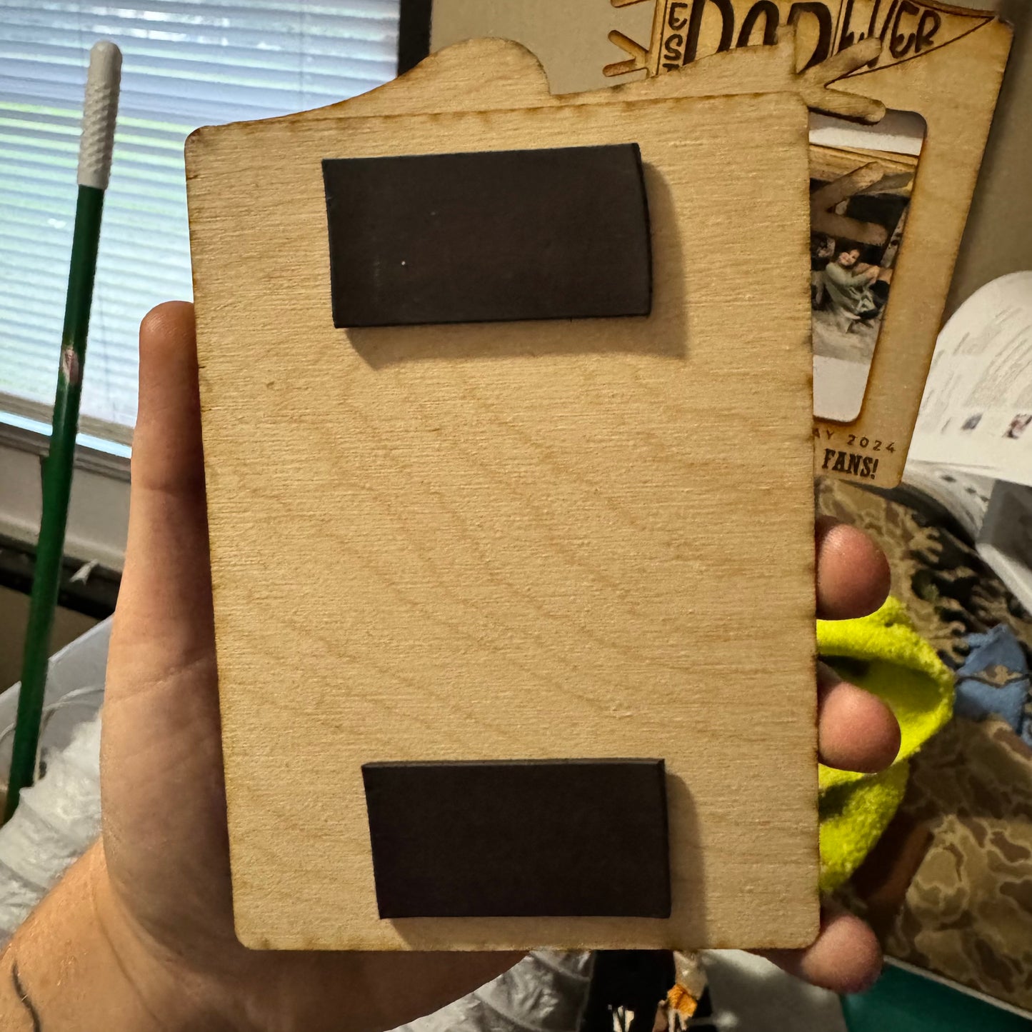 Wooden photo frame with magnetic backing - Best Dad Ever from: