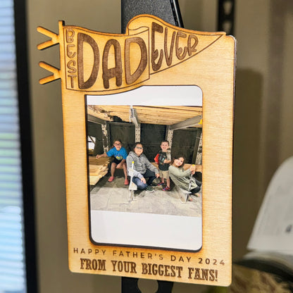 Wooden photo frame with magnetic backing - Best Dad Ever from: