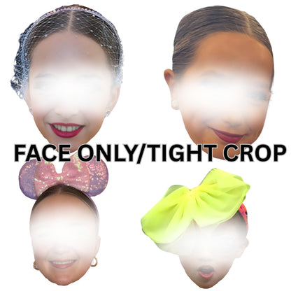 LAMINATED FACE/BODY ON A STICK!