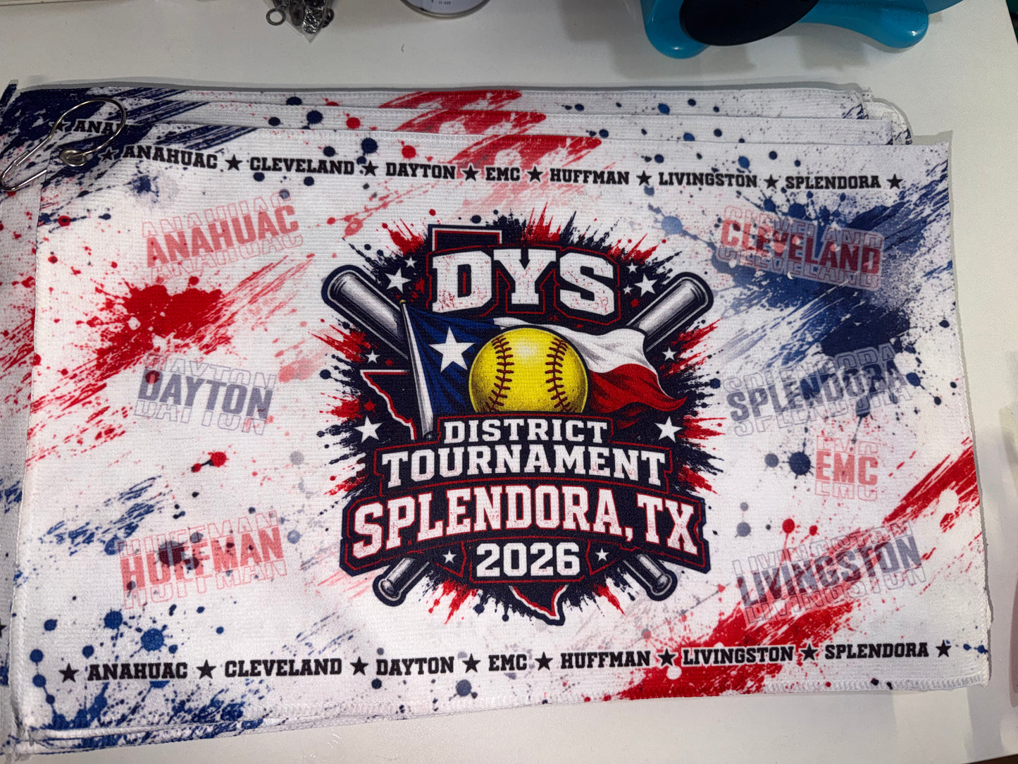 DYS District Tournament - Splendora, TX - 2026 - Rally Towel