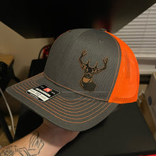 Load image into Gallery viewer, DEER - ADULT RICHARDSON 112 HAT - Charcoal/Neon Orange Hat Color
