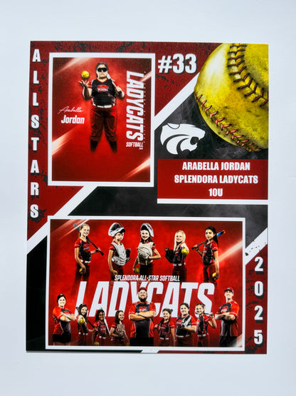 Single Custom Printed Memory Mate – 8.5" x 11"