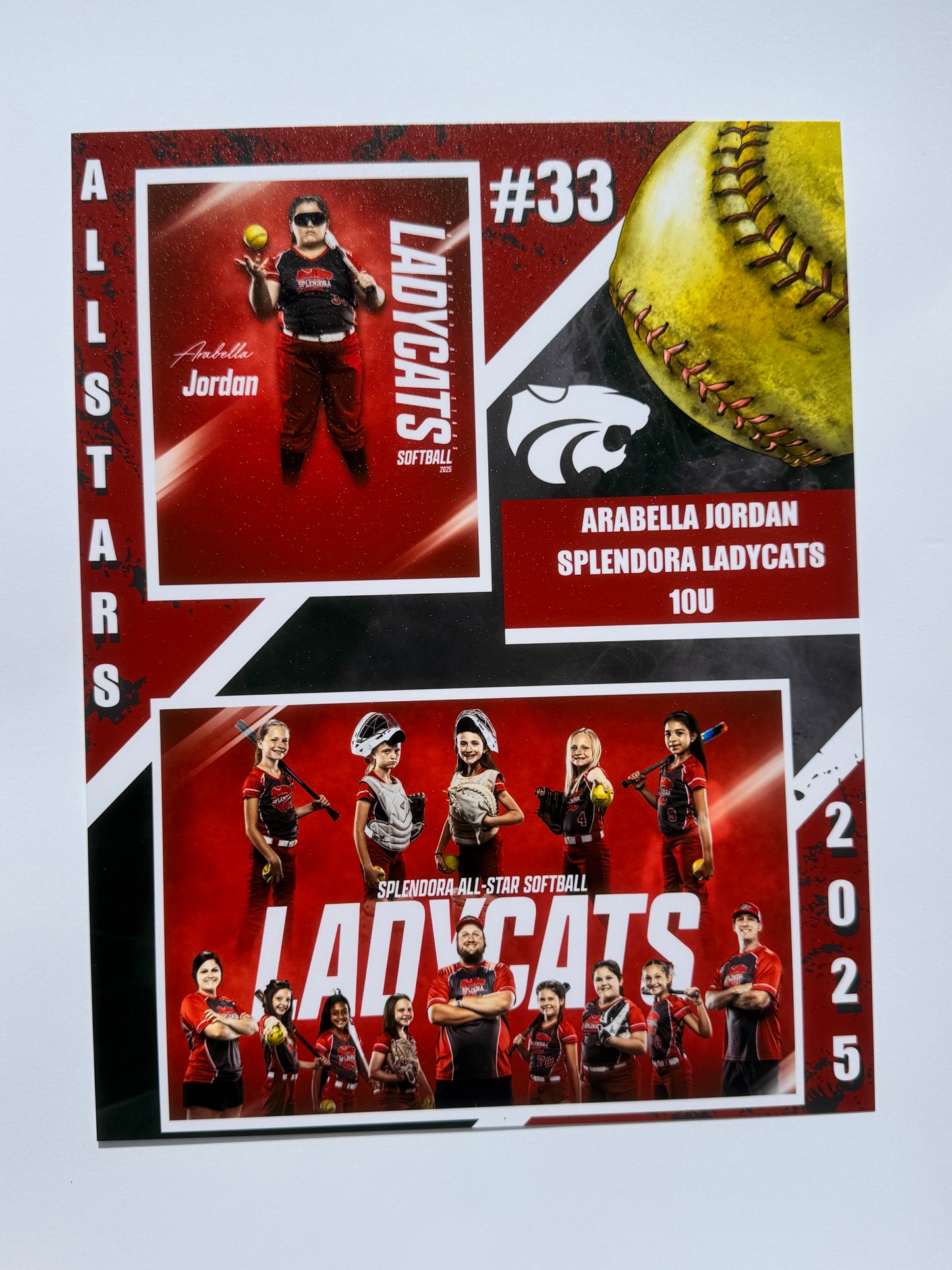 Single Custom Printed Memory Mate – 8.5" x 11"