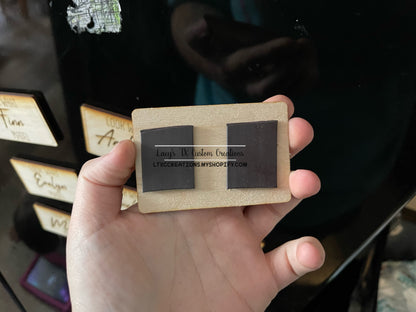3"x2" Wooden Magnets "Look What CUSTOM NAME Made!"