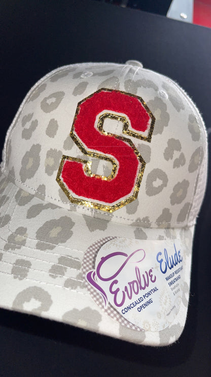 Women’s Leopard Concealed Pony Hat
