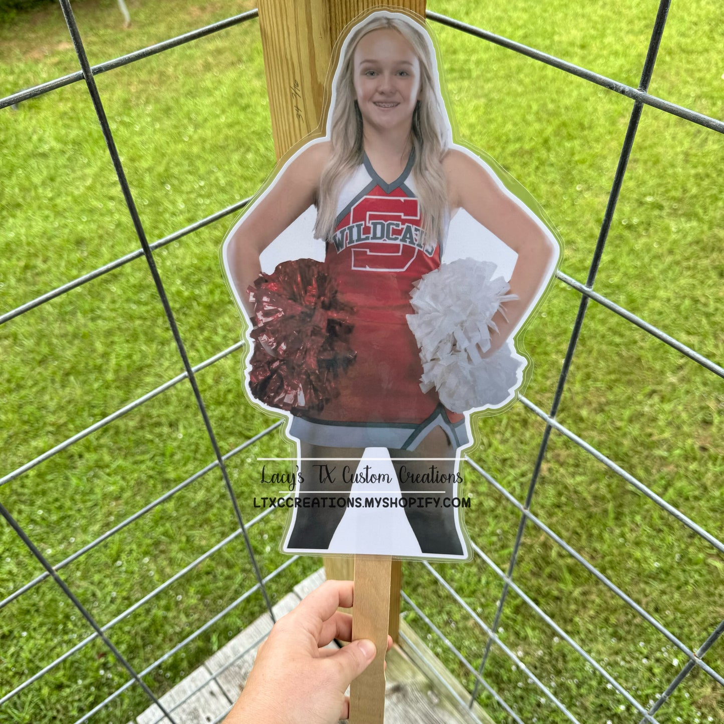 LAMINATED FACE/BODY ON A STICK!