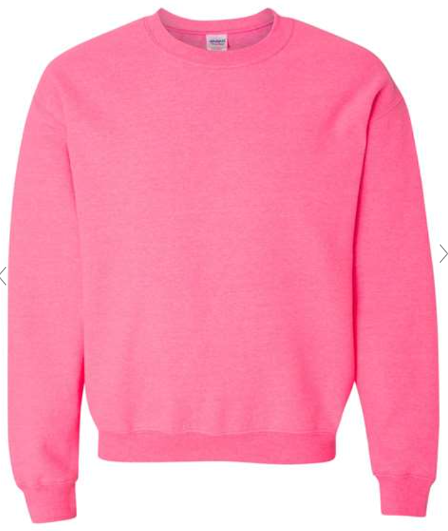 Valentines Horror Movie Characters Safety Pink Sweatshirt