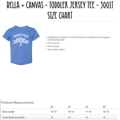 WOLFE PACK FAMILY REUNION 2023 SHIRT *ALL ORDERS DUE BY AUGUST 1ST*