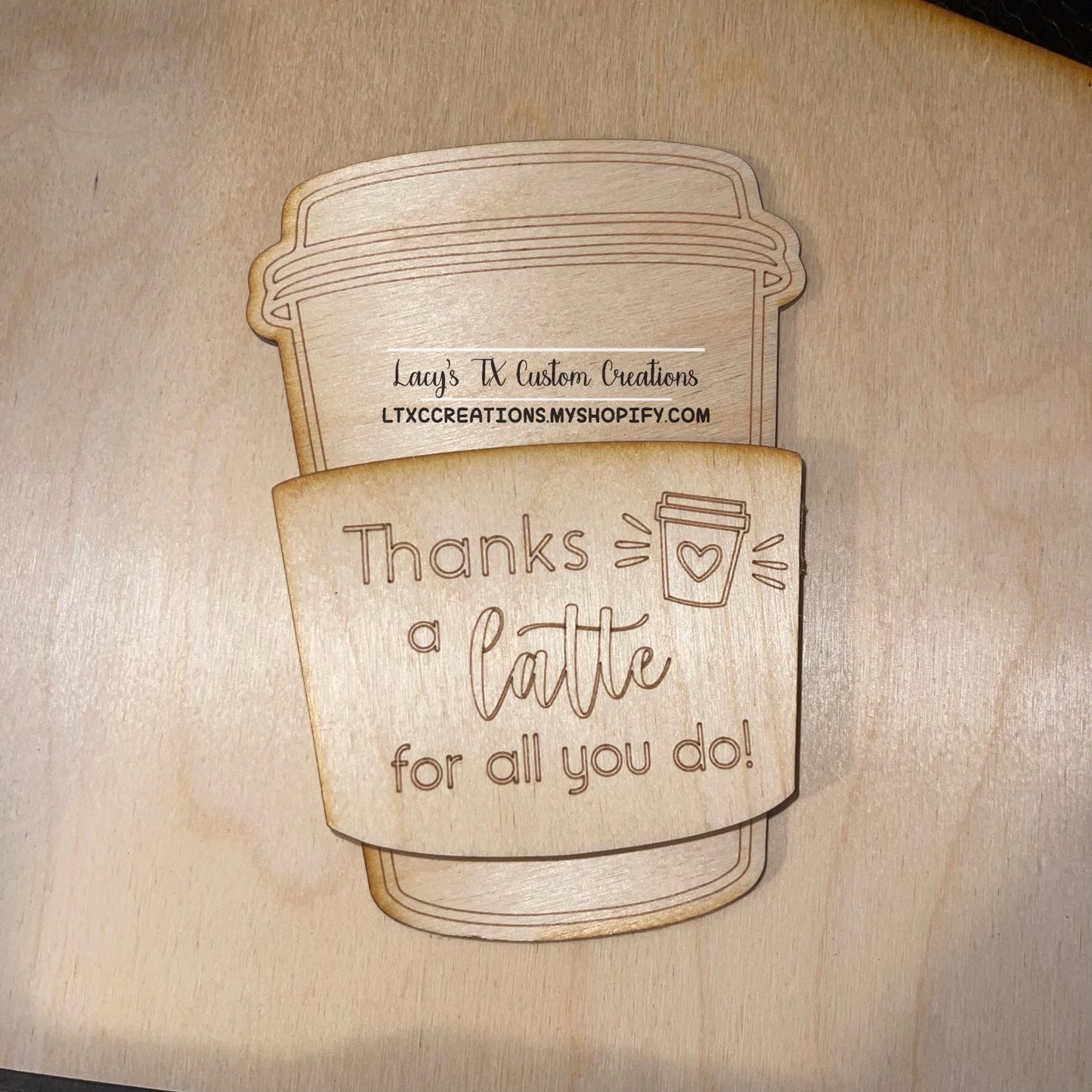 Thanks a Latte Gift Card Holder