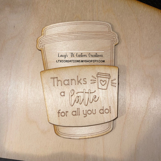 Thanks a Latte Gift Card Holder