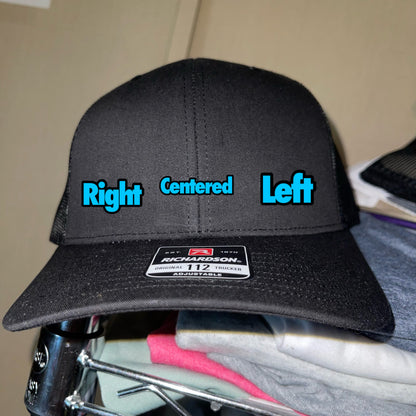 ADULT FATHERS DAY SPECIAL -- YP Classics - Flat Bill Trucker Cap - WITH CUSTOM LEATHER PATCH