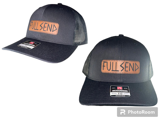 FULL SEND Adult Richardson 112 Hat with Rawhide Leatherette Patch