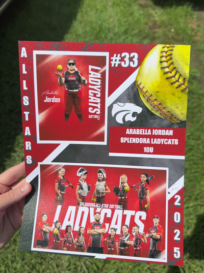 Team Custom Printed Memory Mates – 8.5" x 11"