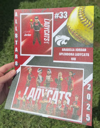 Team Custom Printed Memory Mates – 8.5" x 11"