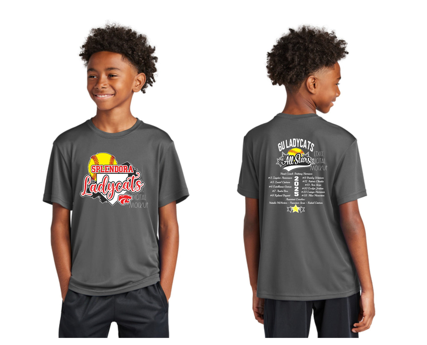 6U Splendora Ladycats Allstars 2025 Roster Shirt