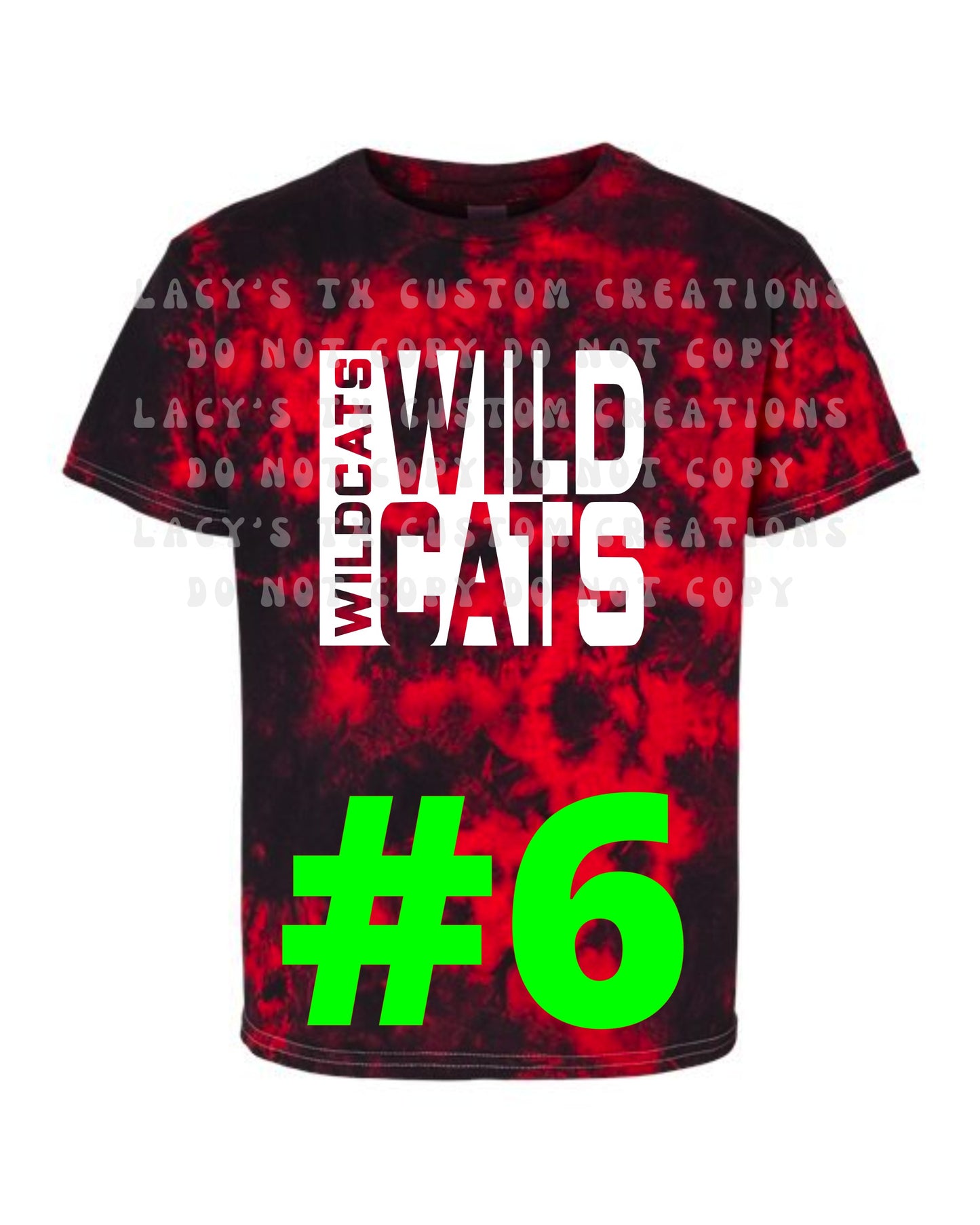 YOUTH WILDCAT TIE DYE TEES - PRE-ORDER - 7-14 DAY TURN AROUND TIME AFTER PRE-ORDER CLOSES TUESDAY, OCT. 11TH