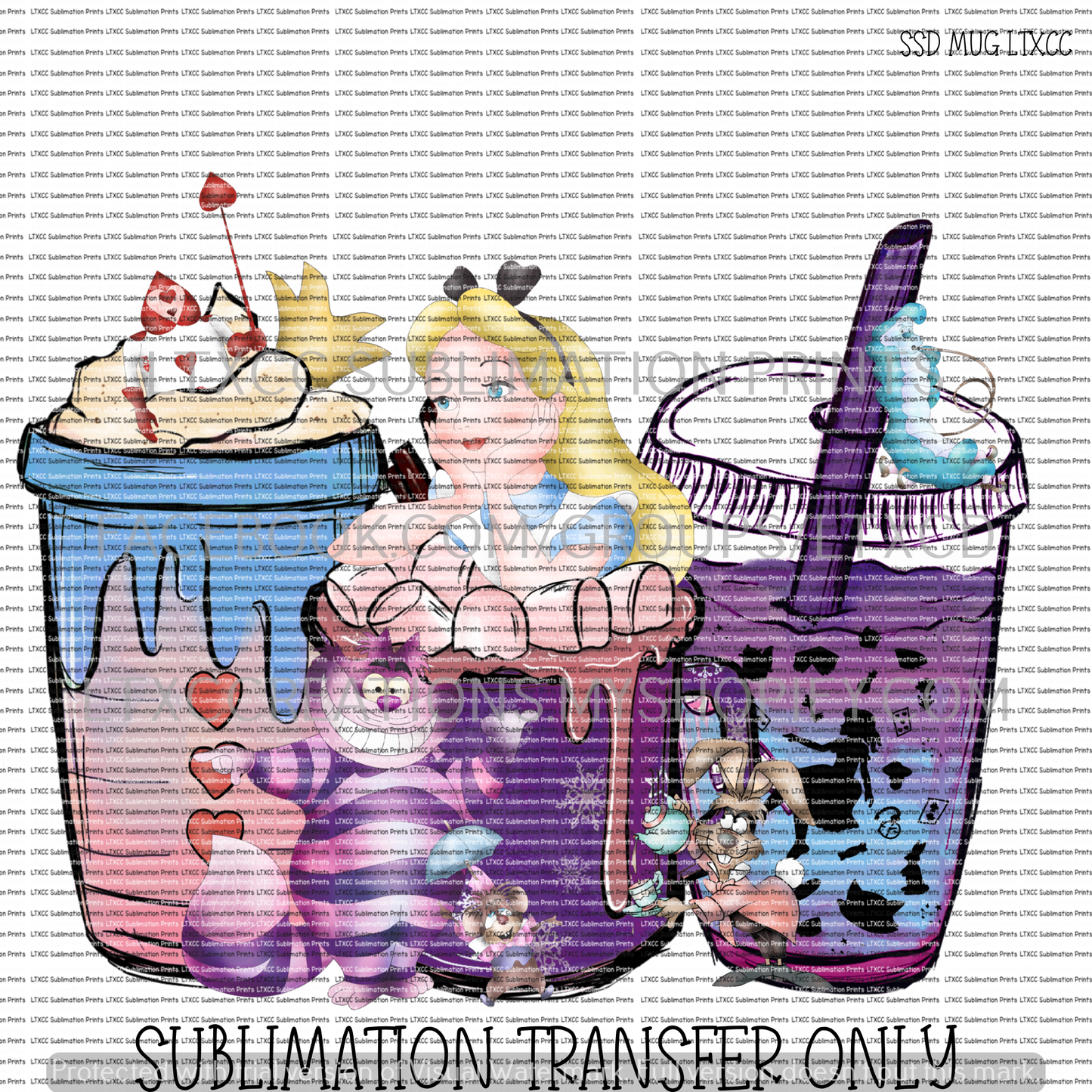 ALICE - SUBLIMATION PRINT TRANSFER