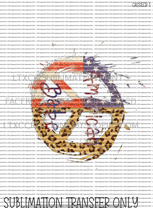 AMERICAN BABE PEACE SIGN -  SUBLIMATION PRINT TRANSFER