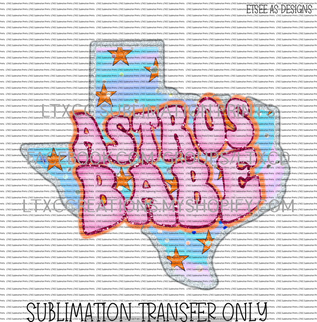 A S T R O S BABE  - SUBLIMATION PRINT TRANSFER