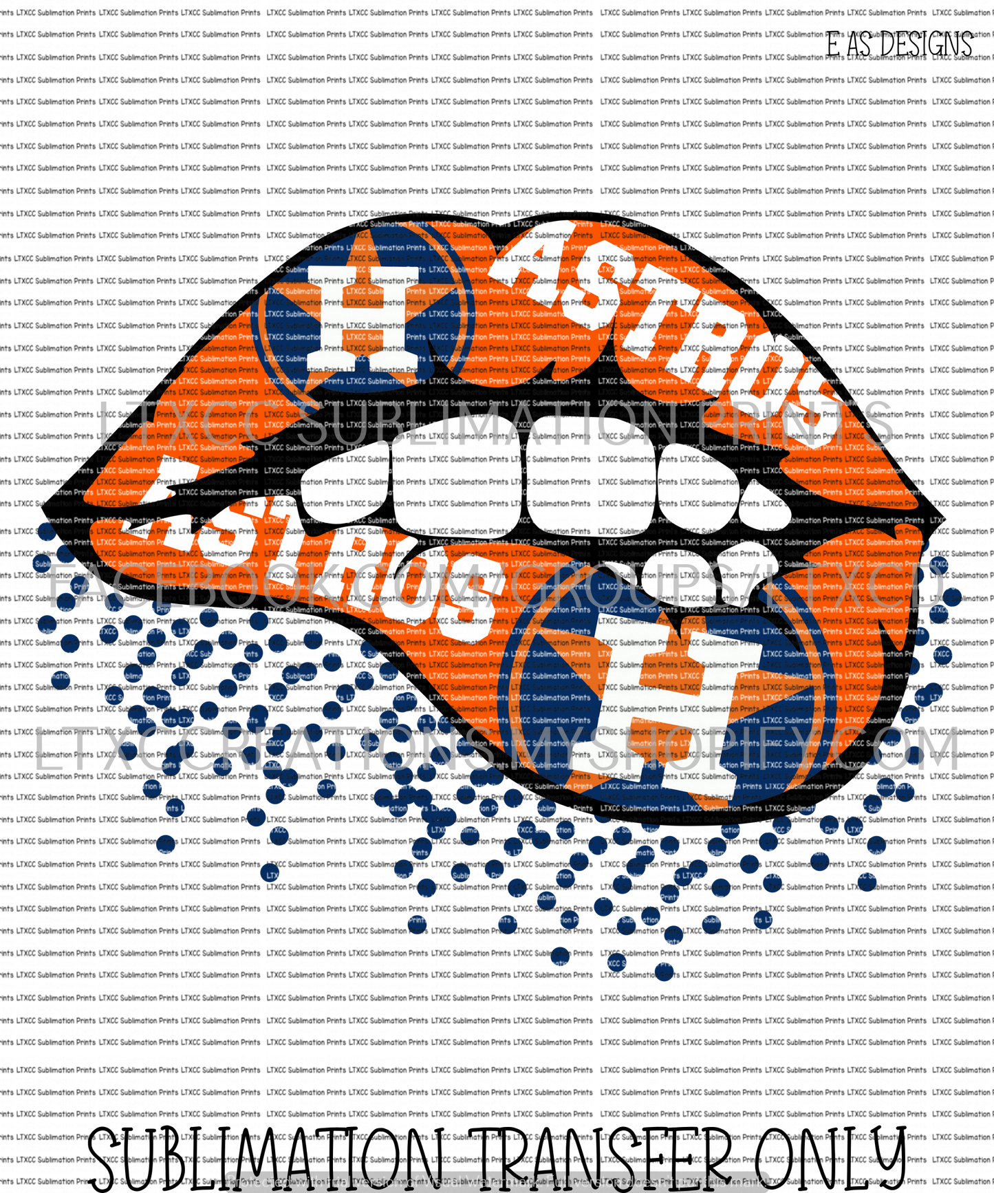 A S T R O S LIPS -  SUBLIMATION PRINT TRANSFER