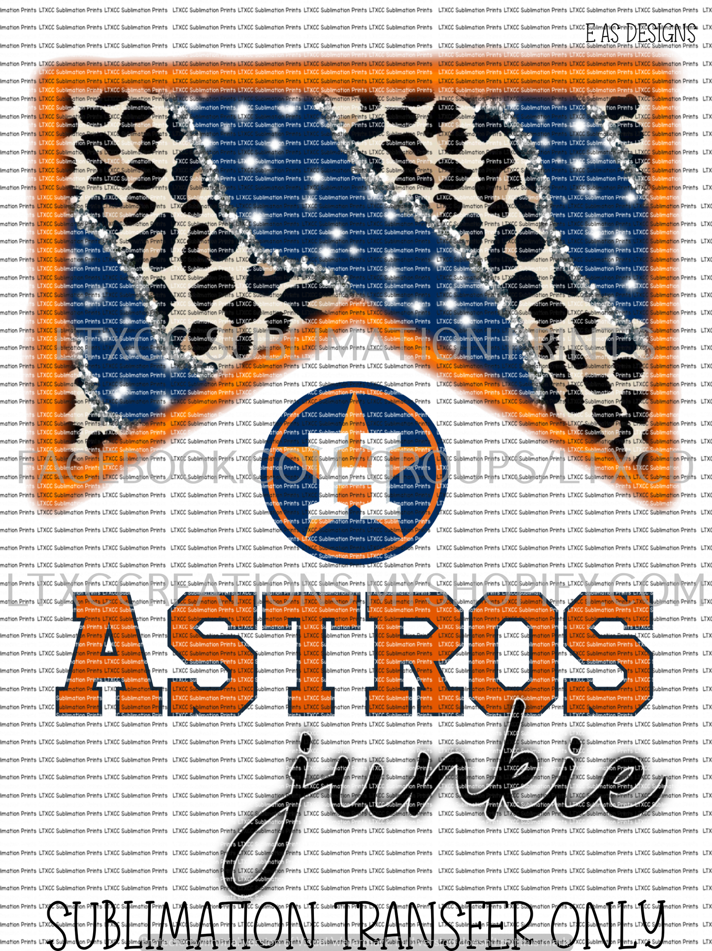 A S T R O S JUNKIE -  SUBLIMATION PRINT TRANSFER