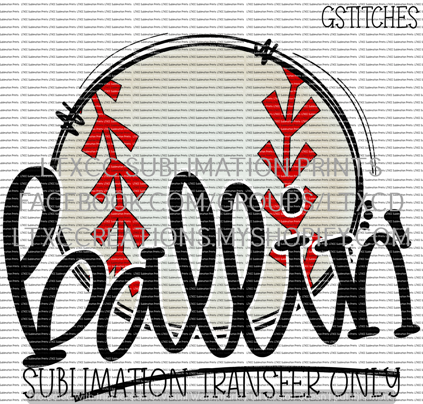 Ballin' Baseball - SUBLIMATION PRINT TRANSFER