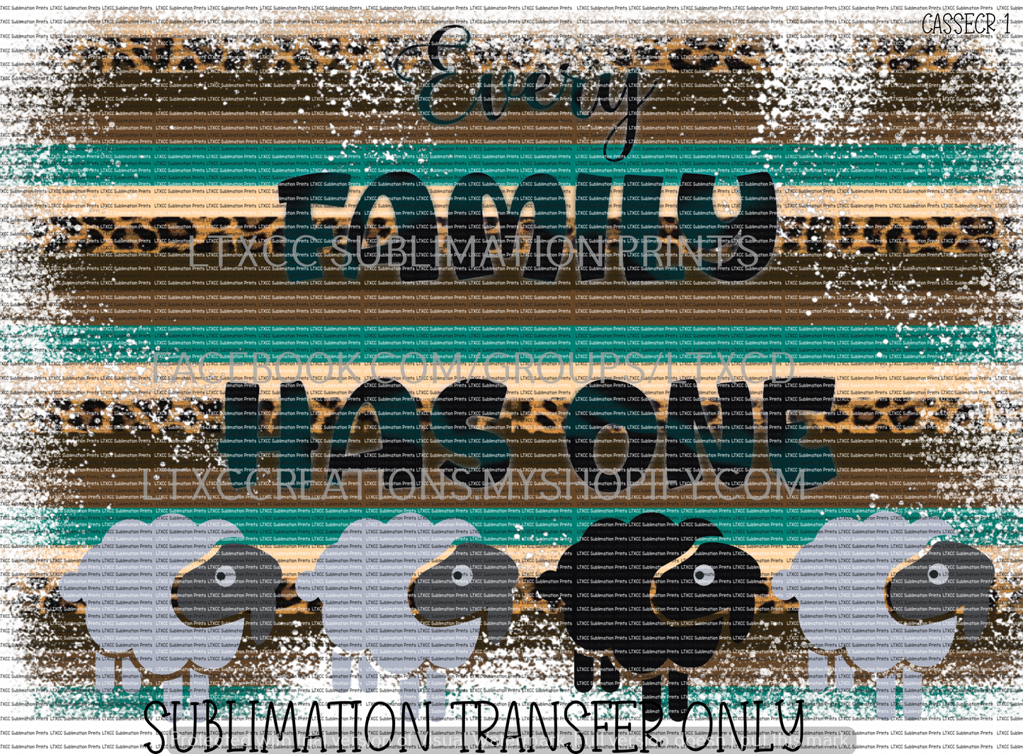 BLACK SHEEP OF THE FAMILY 1 -  SUBLIMATION PRINT TRANSFER
