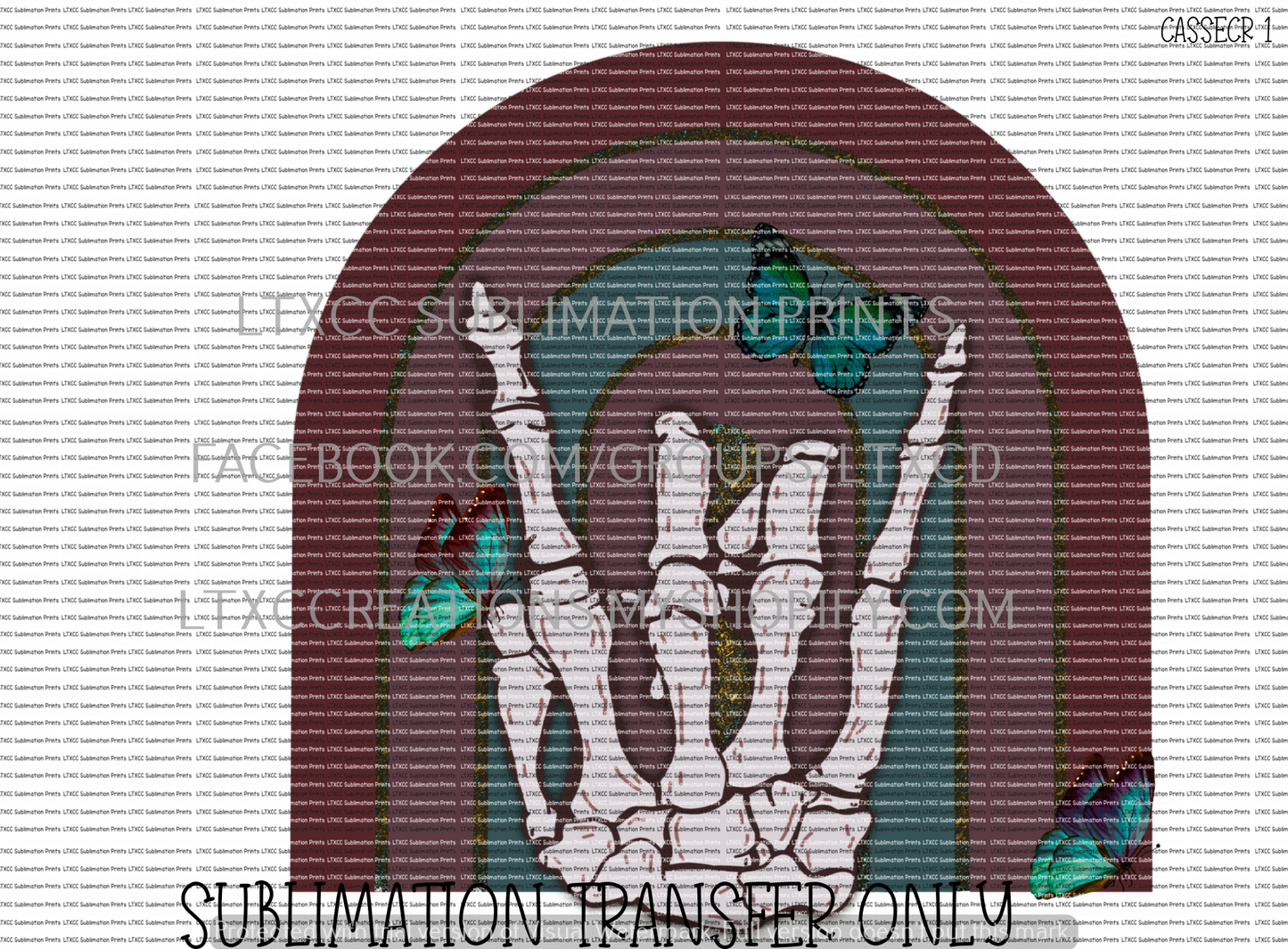 BUTTERFLY SKELETON -  SUBLIMATION PRINT TRANSFER