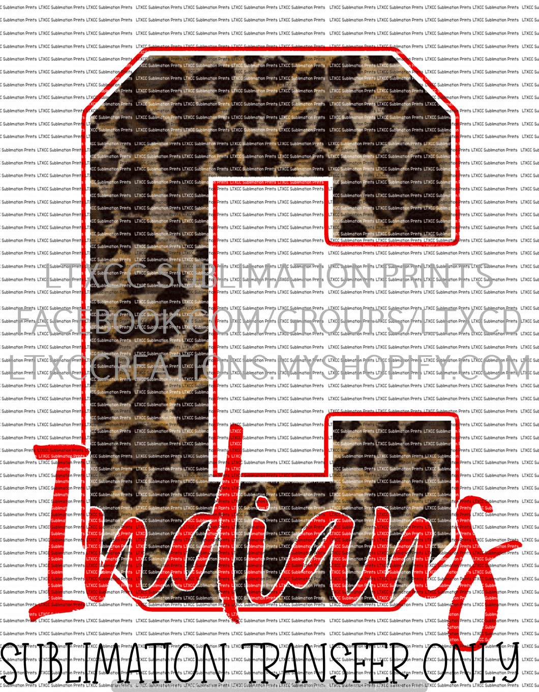 C Indians Red - SUBLIMATION PRINT TRANSFER