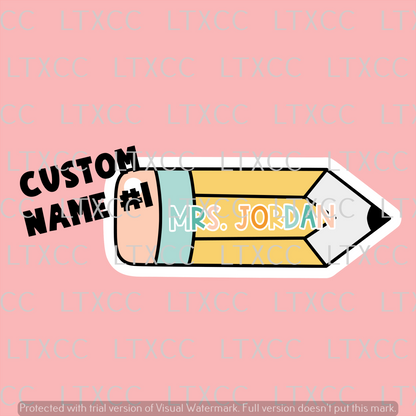 Teacher Appreciation Pencil Keychain