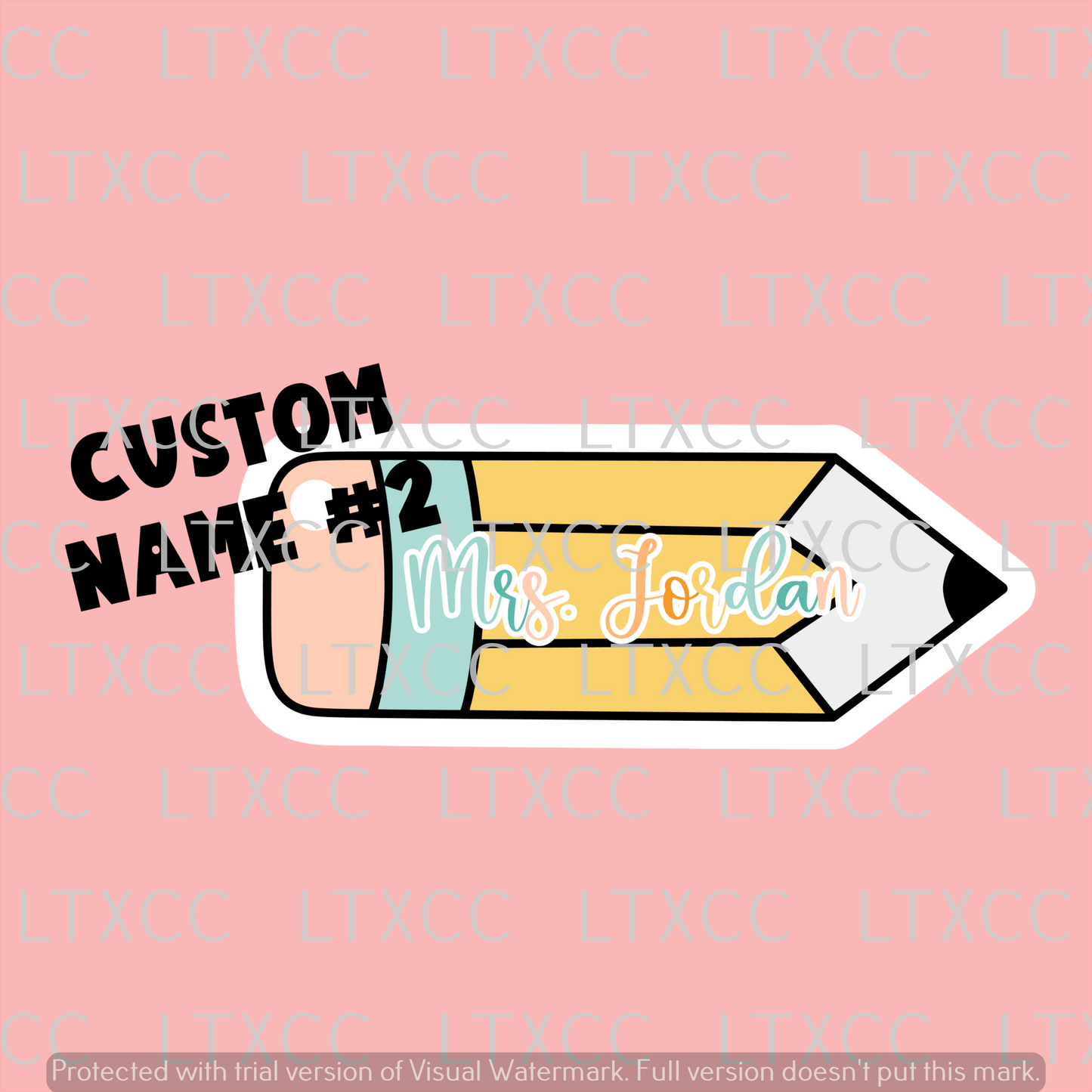 Teacher Appreciation Pencil Keychain