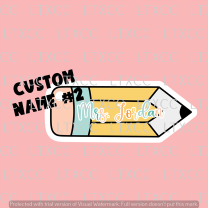 Teacher Appreciation Pencil Keychain