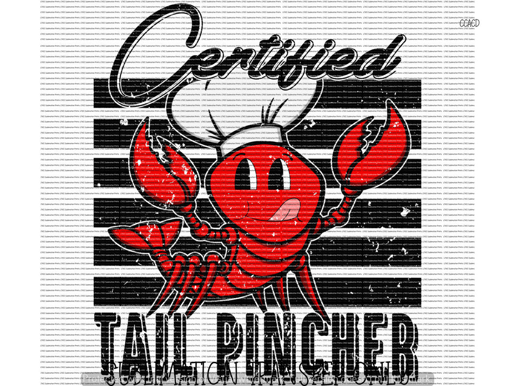 CERTIFIED TAIL PINCHER CRAWFISH - SUBLIMATION PRINT TRANSFER