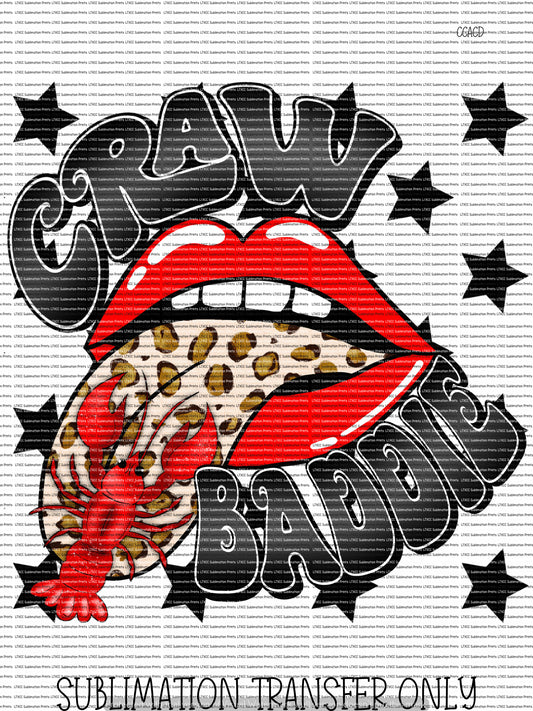 CRAW BADDIE CRAWFISH - SUBLIMATION PRINT TRANSFER
